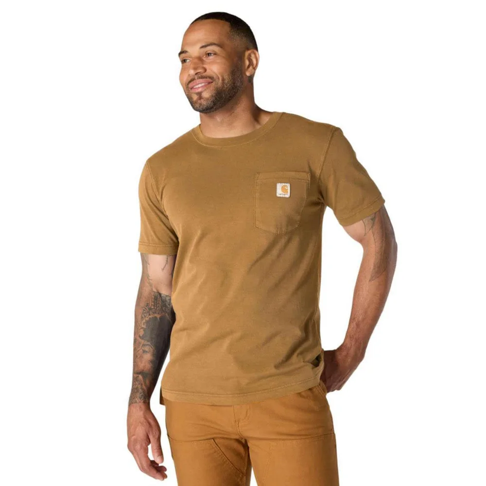 Carhartt T-skjorte Farget, brun v:1967040 Carhartt T-skjorte Farget, brun v:1967040