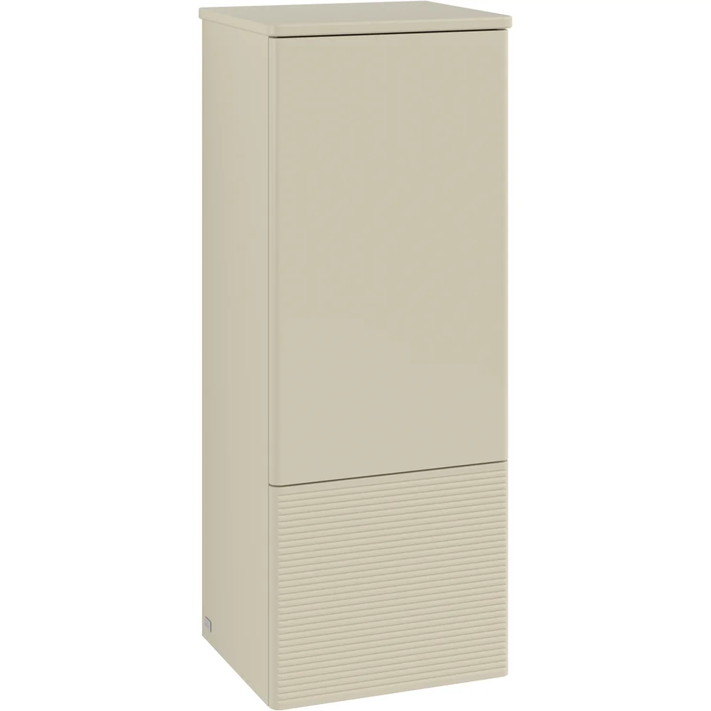 V&B ANTAO MIDDELS HØYSKAP 1 DØR RILLET 414X1039X356 VENSTRE SILKEGRÅ v:1550872