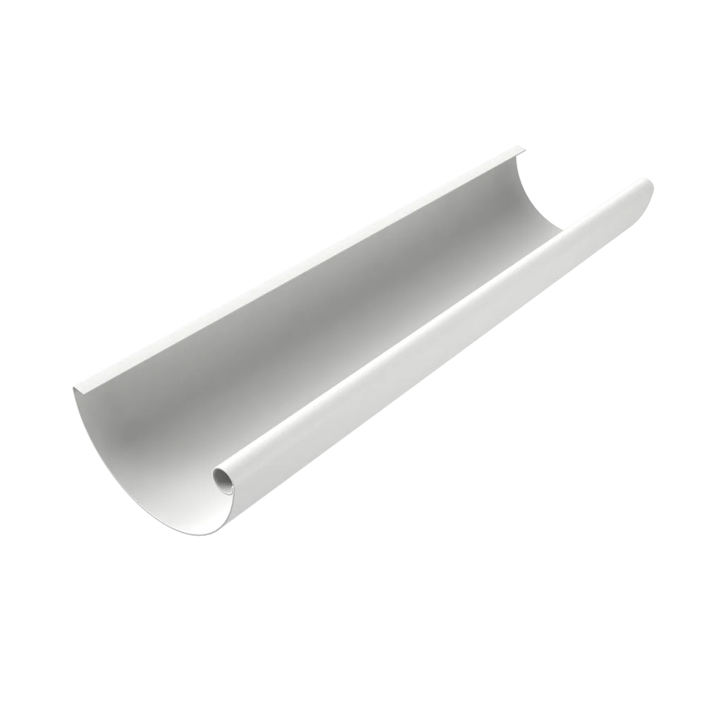 Takrenne Aluminium 120mm 6m Hvit – Grøvikrenna v:3524895