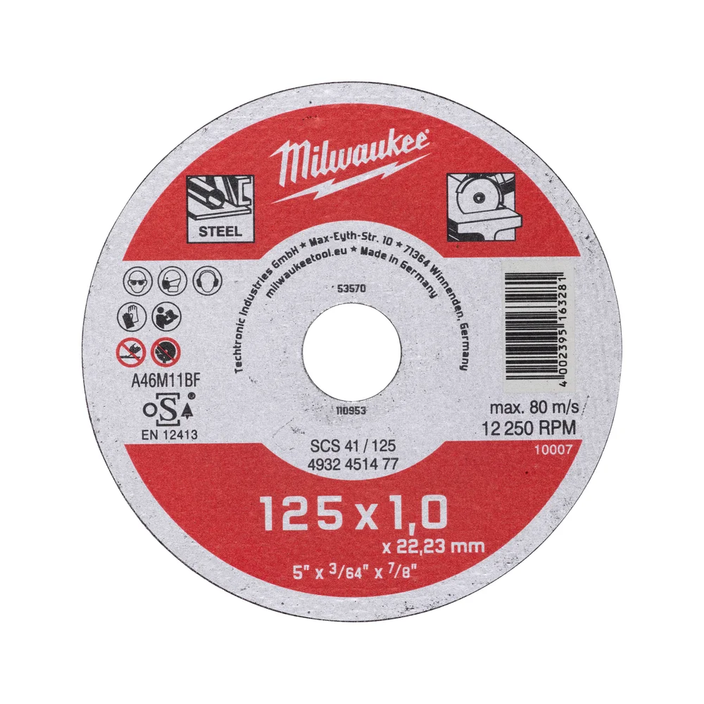 Milwaukee Kapskive SCS 41, 125×1 mm v:6217821