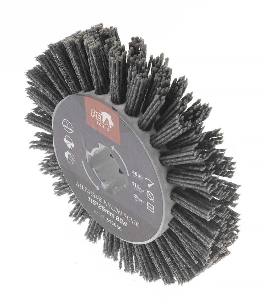 PELA Nylonfiberbørste til 509658, #80, Ø115×25 mm v:9692857