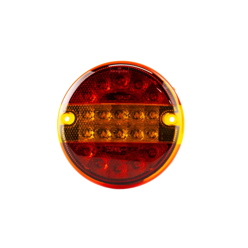 CJ LED-baklykt rund Ø140 mm – baklykt med bremslys, blinklys og refleks. v:3449088 CJ LED-baklykt rund Ø140 mm – baklykt med bremslys, blinklys og refleks. v:3449088