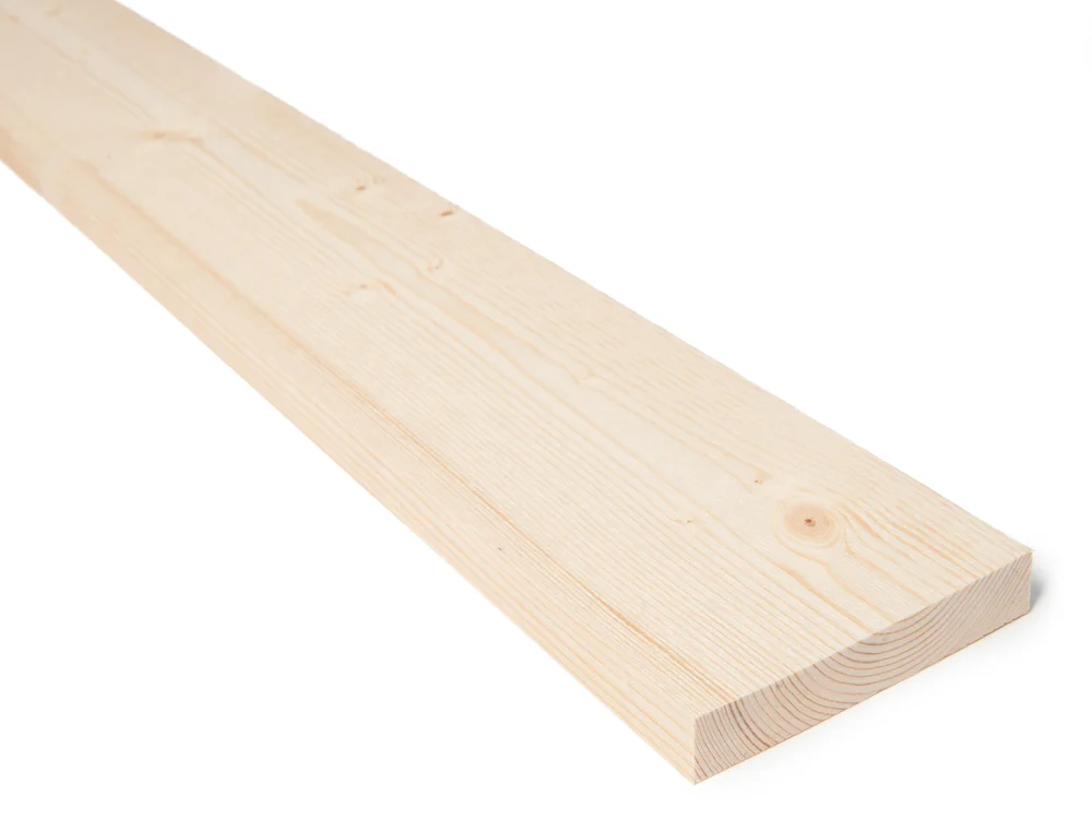 Kledning rektangulær ubehandlet 22×123 mm gran klasse 1 v:1202110