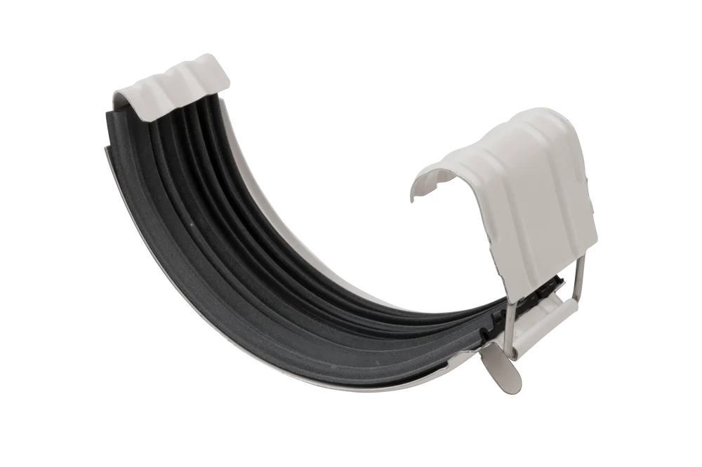 Renneskjøt med pakning stål hvit 125 mm v:3972733