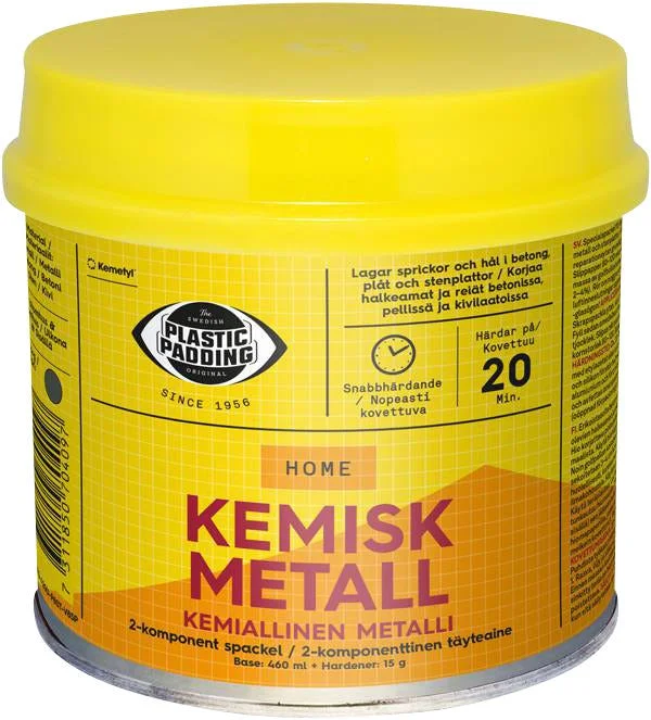 PLASTIC PADDING SPARKEL KJEMISK METALL 460ML v:9402997