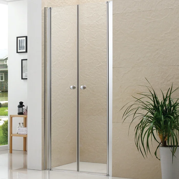 CELESTE DOBBEL NISJEDØR 5MM 80-85X190 CM M/ SIKKERHETSFOLIE, KROM v:2314211