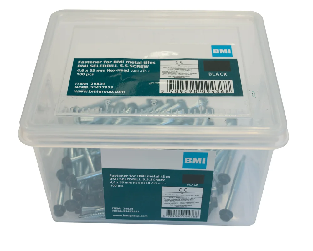 Aerodek Skruer Lange 4,6X55Mm Sort 100Stk – Bmi Group v:7339449