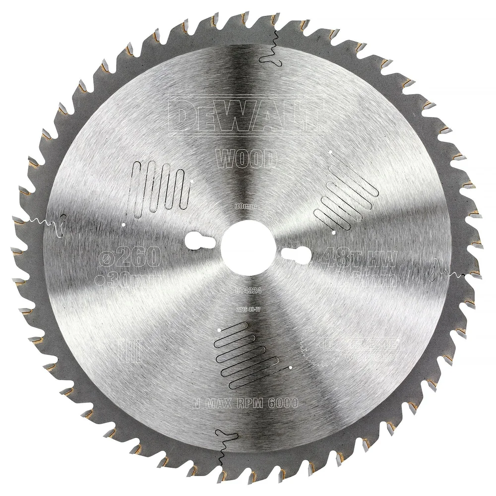 Dewalt Sirkelsagblad for tre & ikke-jernholdige metaller, 260×30 mm, 48T, DT4324 v:5872080