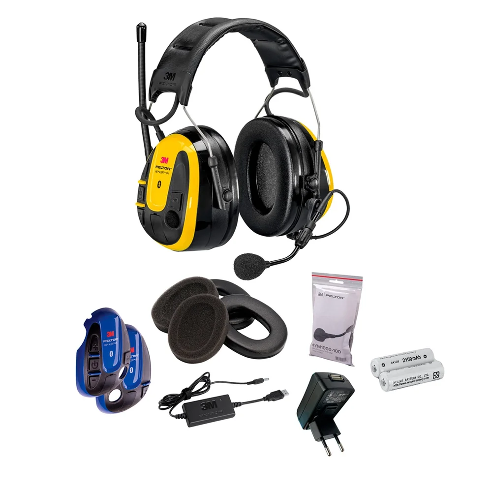 3M Peltor Hørselkåpe WS ALERT XPI med hodebøyle, 30 dB, Bluetooth, mobilapp, inkl. tilbehør, MRX21A3WS6-ACK. v:5709270