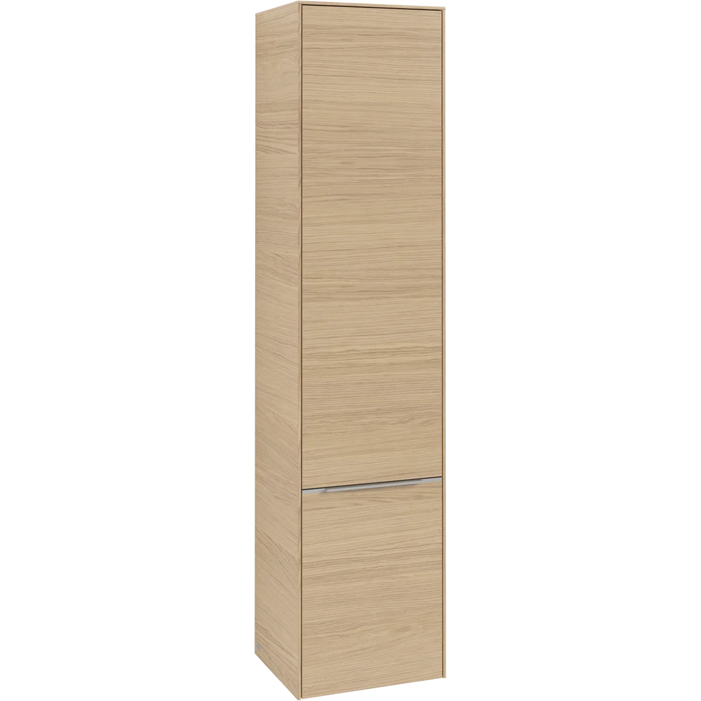 V&B SUBWAY 3.0 HØYSKAP 40X171 HØYRE 2 DØRER NORDIC OAK HÅNDTAK I KROM v:4995484