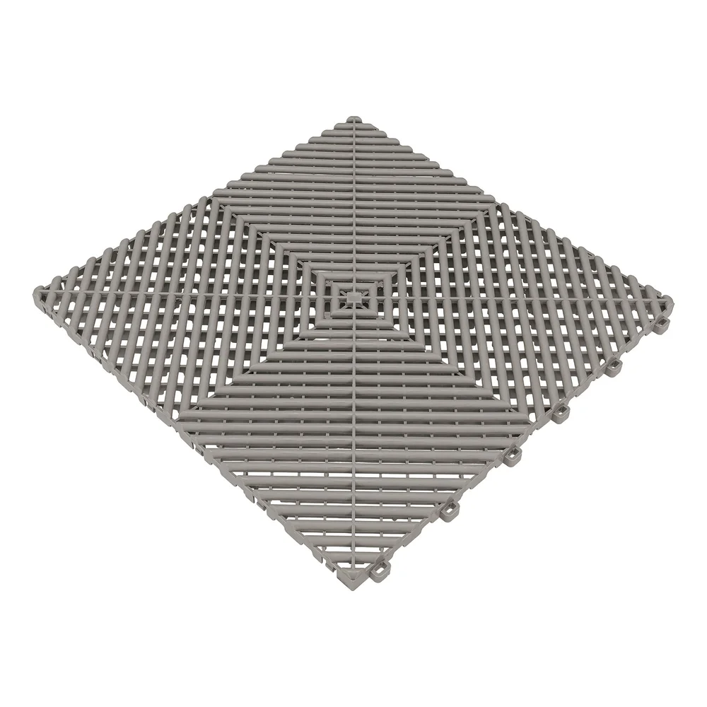 PELA Garasjegulv grå, 400×400×18 mm, 10 plater, 1,6 m². v:3826091