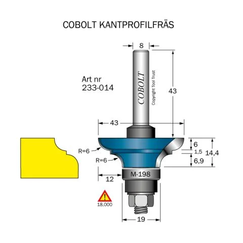 233-014 Cobolt Profilfres 3132976 233-014 Cobolt Profilfres 3132976