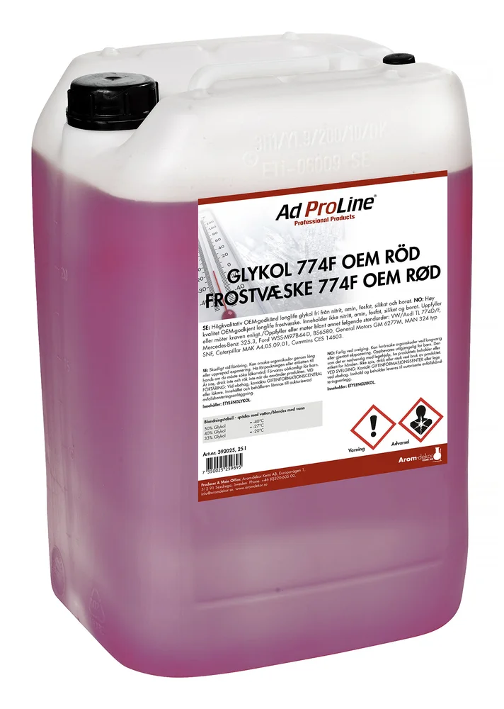 AdProLine Glykol 774F NG, rød 25 l v:7273765 AdProLine Glykol 774F NG, rød 25 l v:7273765