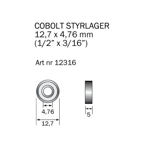 12316 Cobolt Kulelager 3132945