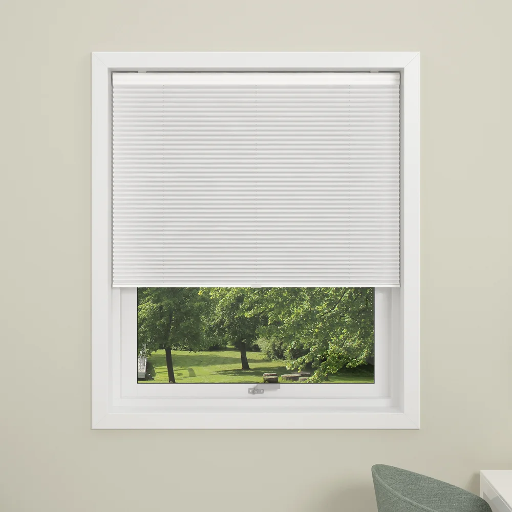 DEBEL PLISSÉGARDIN TOUCH LYSREDUSERENDE 70% HVIT 160X160 v:6994024