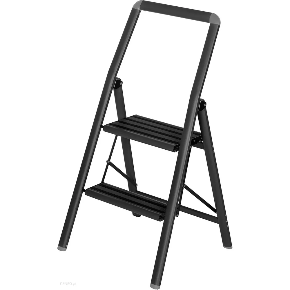 WENKO ALU SAMMENLEGGBAR STIGE 2 TRINN SORT v:3086958