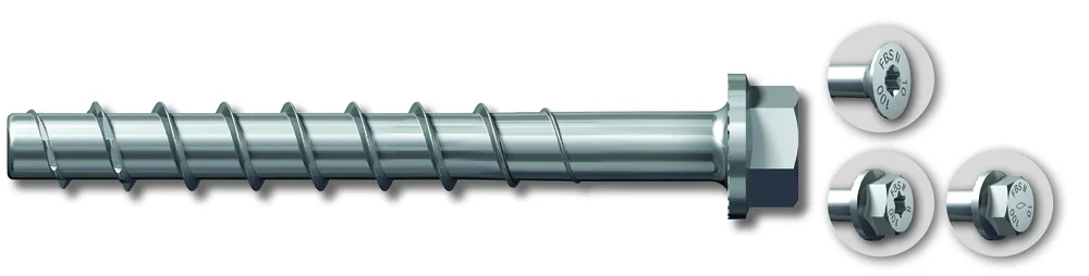 Betongskrue UC FBS II 10×260 A20 ultracut elforzinket 6-kant tfix=205/195/175 v:7649388