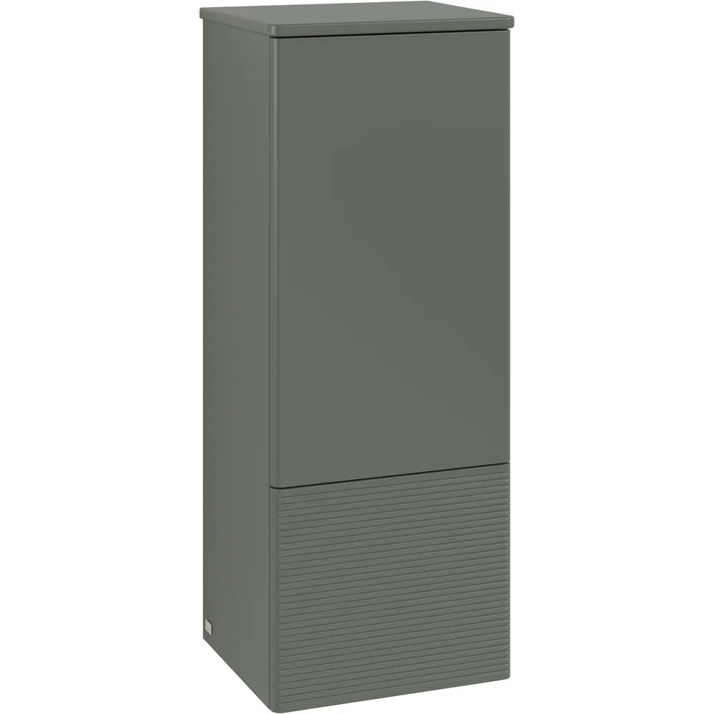 V&B ANTAO MIDDELS HØYSKAP 1 DØR RILLET 414X1039X356 HØYRE GRØNN v:3516344