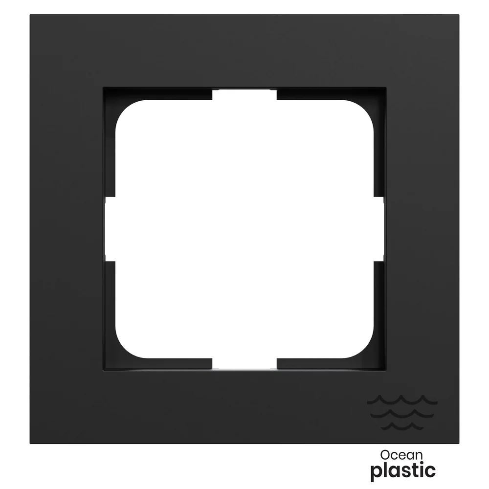 ELKO PLUS RAMME 1 HULL HAVPLAST SORT v:8639072 ELKO PLUS RAMME 1 HULL HAVPLAST SORT v:8639072