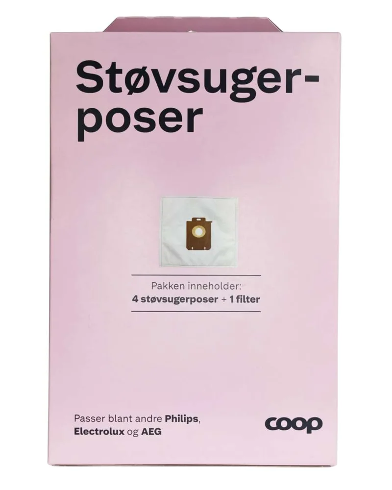Coop EP støvsugerposer 4-pk til Philips/Electrolux/AEG v:7314019