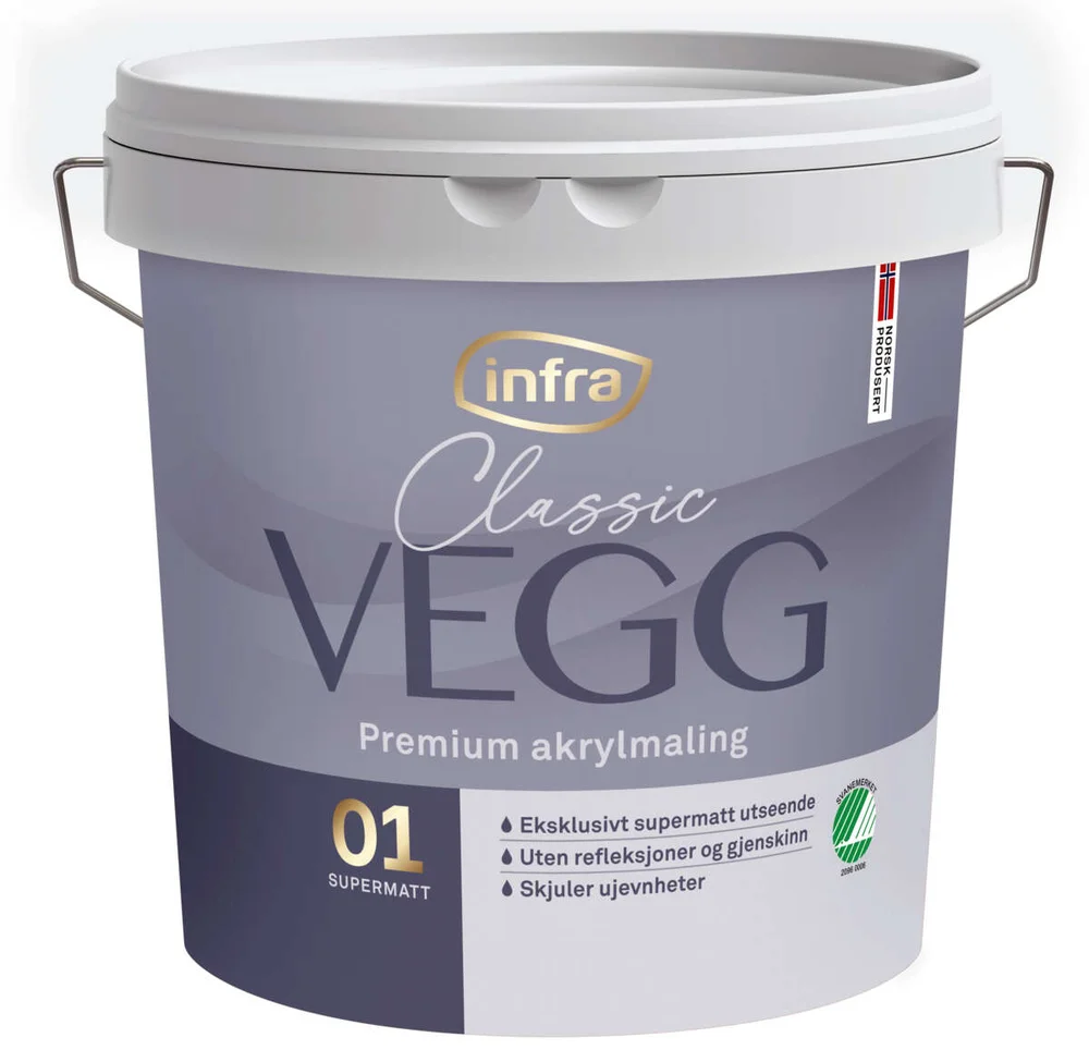 Infra Classic 01/helmatt interiørmaling v:6592792 Infra Classic 01/helmatt interiørmaling v:6592792