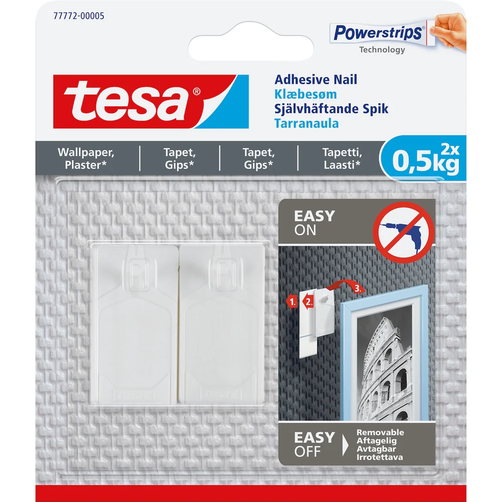 TESA LIMSPIKER TAPET OG GIPS 2X0,5KG v:3825113