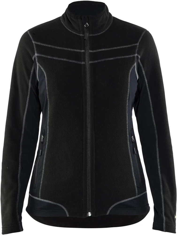 FLEECEJAKKE DAME SORT 4924 v:8190125 FLEECEJAKKE DAME SORT 4924 v:8190125