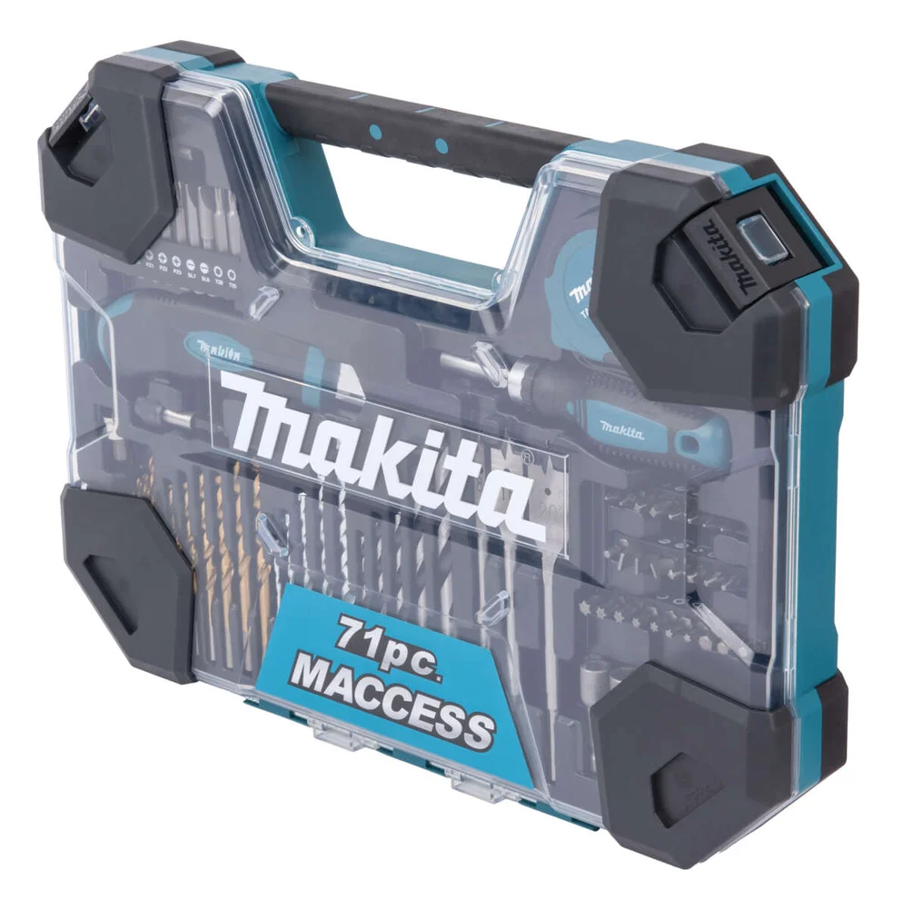 Makita Maccess Bor- og bitssett, 71 deler v:3393642