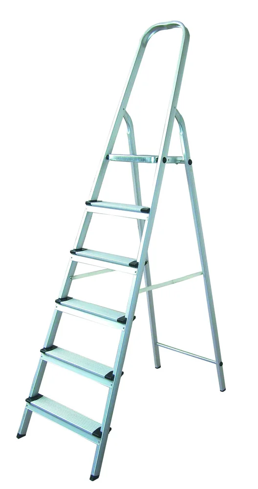 Trappestige GS500 O 6 trinn i aluminium med 127 cm plattformhøyde v:7491766 Trappestige GS500 O 6 trinn i aluminium med 127 cm plattformhøyde v:7491766