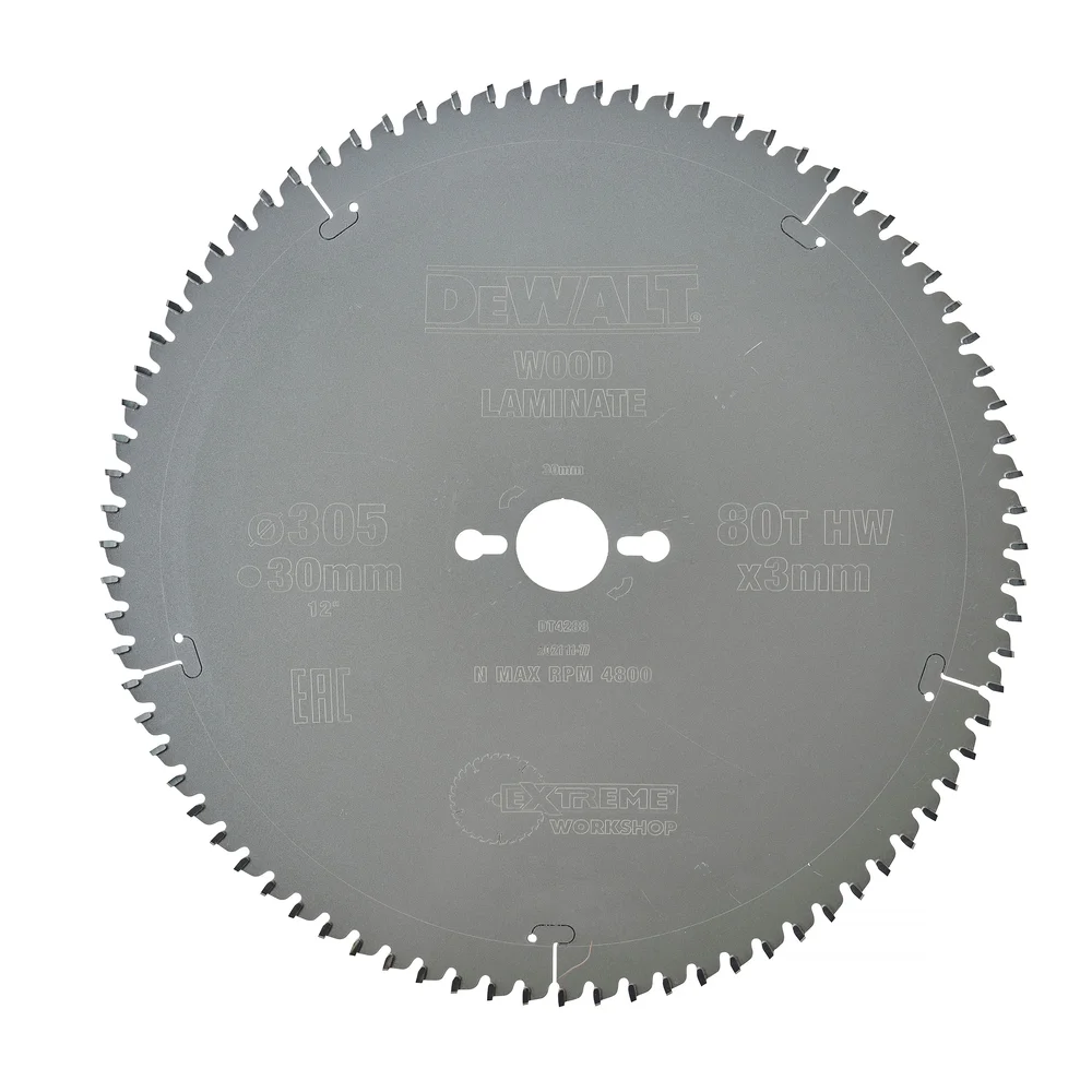 Dewalt Sirkelsagblad for tre, aluminium & PVC, 305x30 mm, 80T, DT4288 v:3464601
