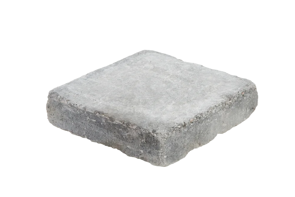 Helle Rådhus topphelle gråmix25x25x6 cm – tromlet betonghelle til mur v:7459636