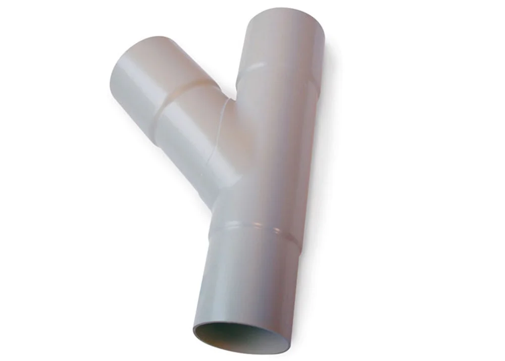 Grenrør 75gr 75/75mm grå til plast takrenner v:5570912 Grenrør 75gr 75/75mm grå til plast takrenner v:5570912