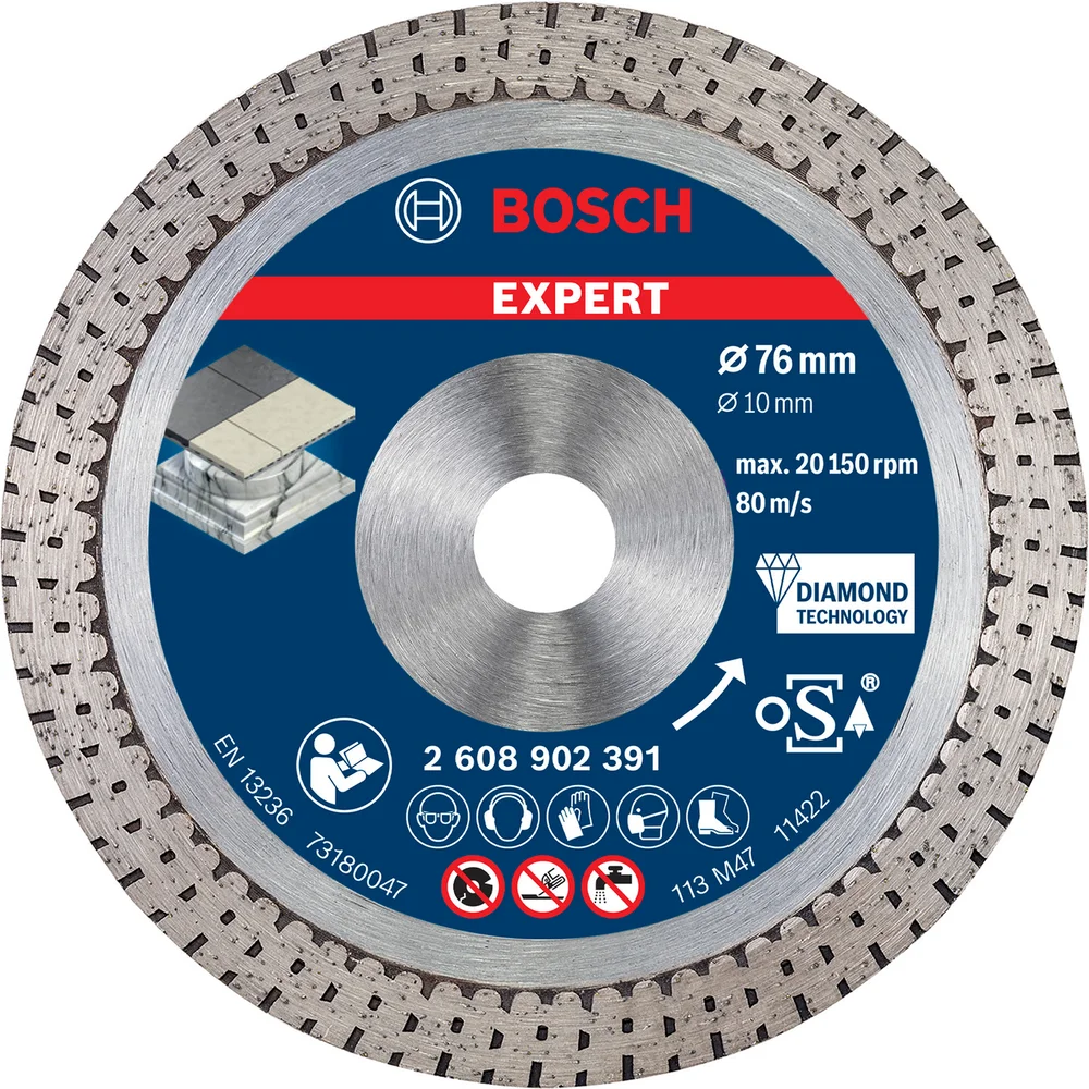 BOSCH DIAMANTSKIVE HARDCERAMIC 76X10MM v:4660675