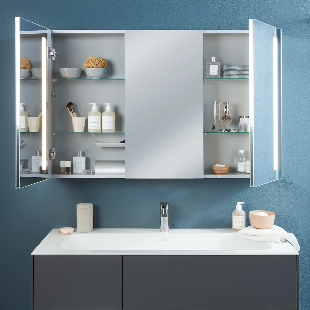 VILLEROY & BOCH MY VIEW 14 SPEILSKAP MED LYS 120 X 75 CM v:1438089