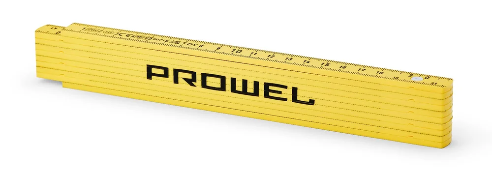 PROWEL METERSTOKK 2M PLAST GUL PROWEL v:9474828