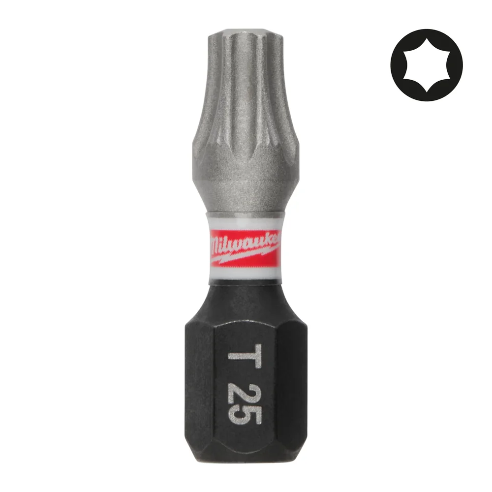 Milwaukee Bits Shockwave TX25, 25 mm, 3-pakning v:8886793