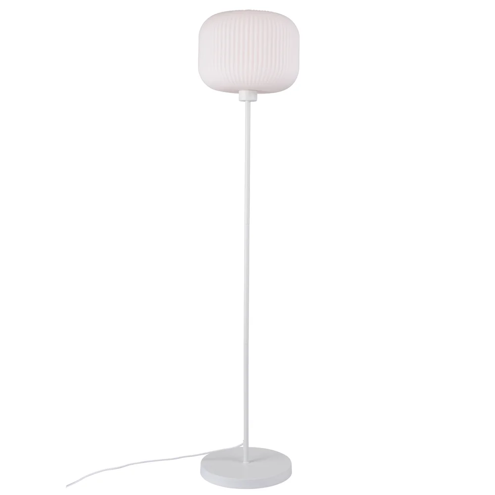 GULVLAMPE MILFORD OPALHVIT v:8058583