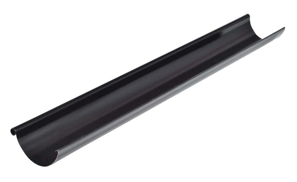 Takrenne sort stål 4 meter 125 mm v:7557021