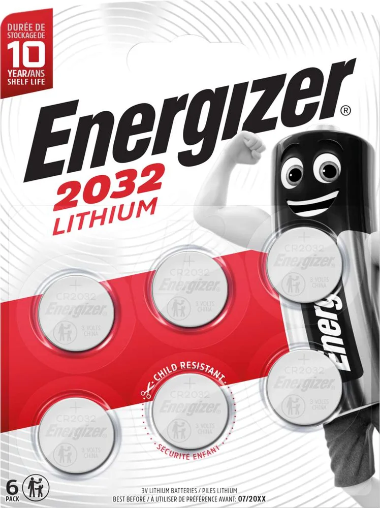 Energizer® CR2032 batterier v:1190757