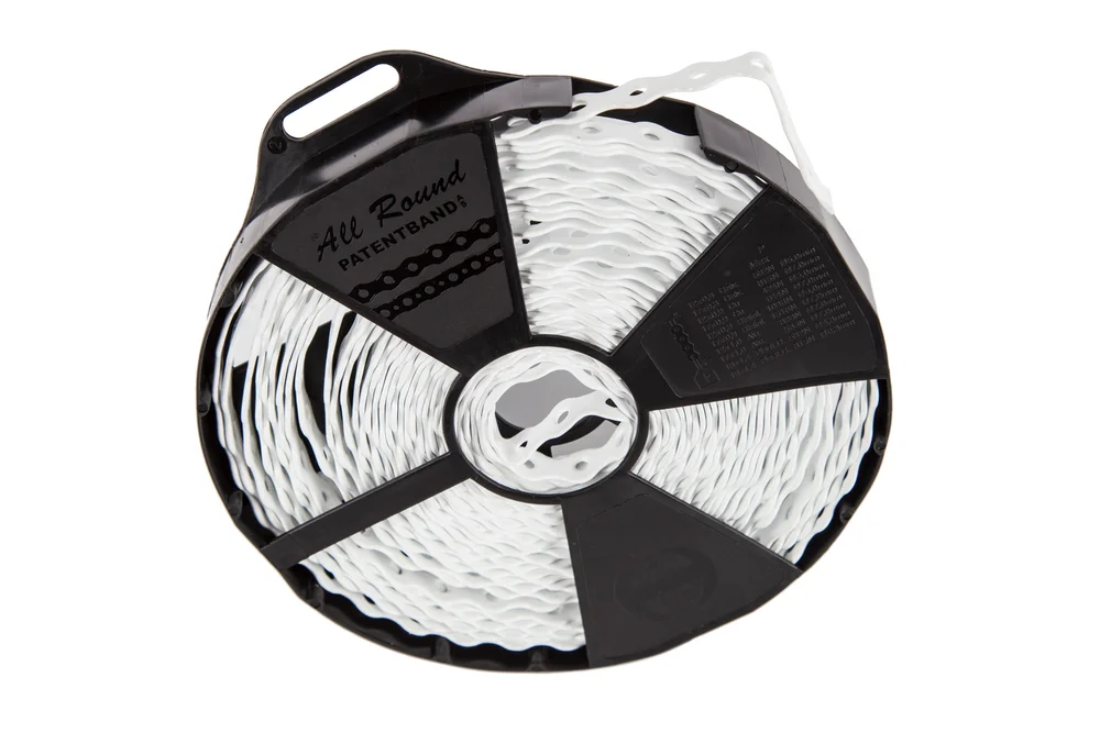 PATENTBAND AR 12MM PLAST HVIT v:5785613