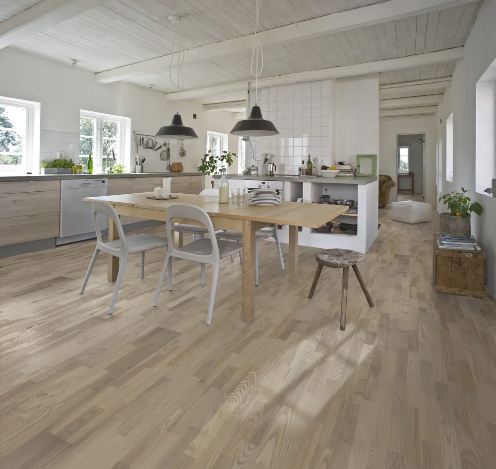Kährs parkett Ask Skagen matt hvitpigmentert v:2759608