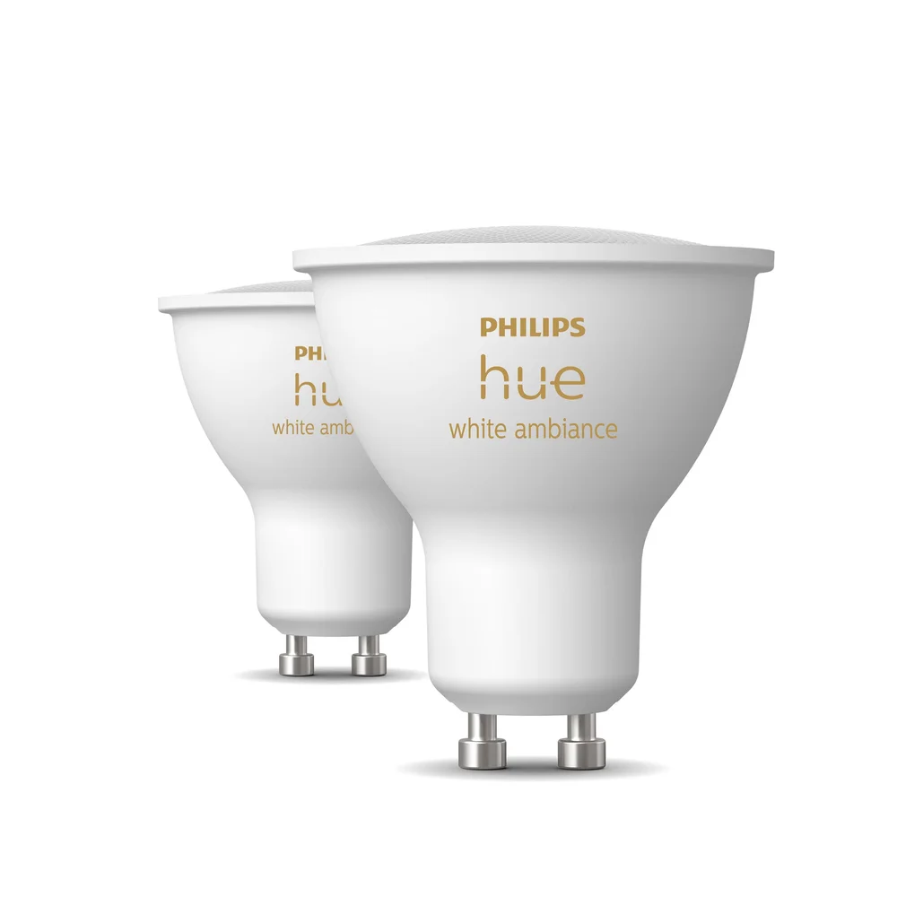 Philips Hue LED-lampe HUE, WA, GU10, 4,2W, 2-pakning v:6144831
