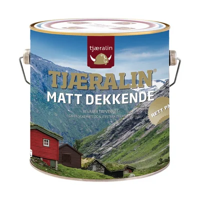 TJÆRALIN MATT DEKKENDE HVIT 2,7L v:5575279
