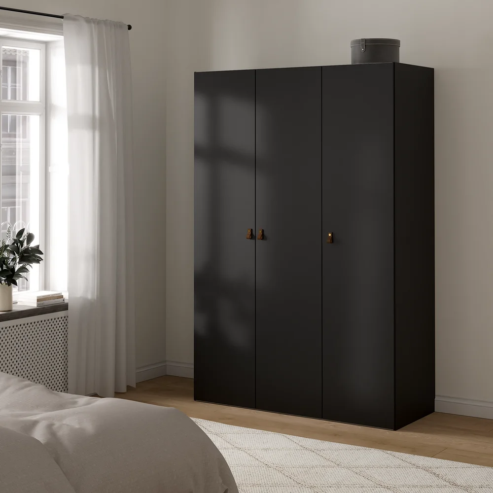 LIND NEST GARDEROBESKAP 150X220X60CM SORT v:6173760 LIND NEST GARDEROBESKAP 150X220X60CM SORT v:6173760