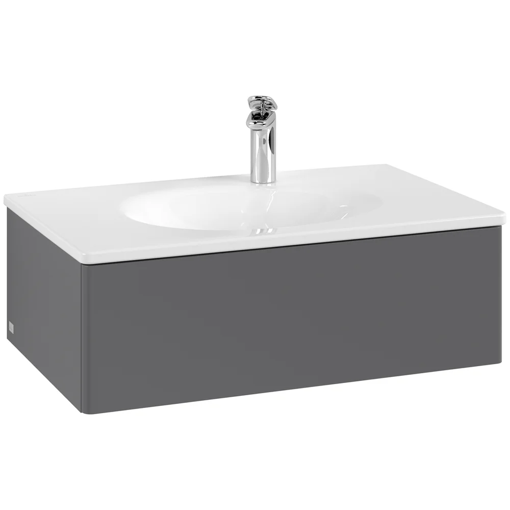 V&B ANTAO SERVANTSKAP 1 SKUFF GLATT 788X256X496 ANTRASITT v:8169004