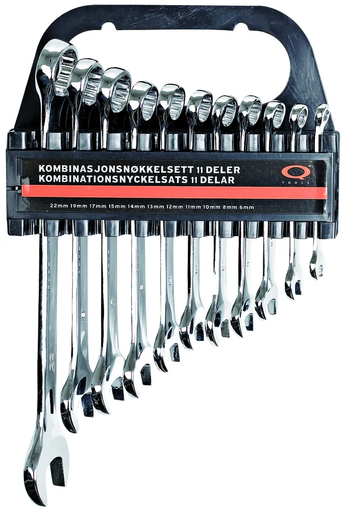 Q-tools skiftenøkkelsett m/ 11 deler v:4897191