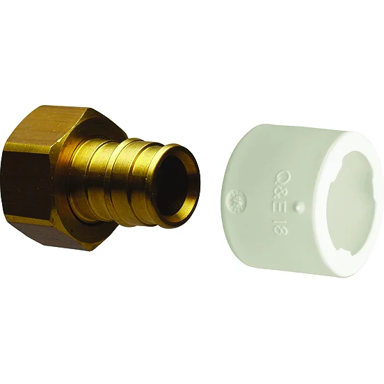 UPONOR Q&E OVERGANG 18MM X 1/2" M/OMLØPER 5PK. v:1990422 UPONOR Q&E OVERGANG 18MM X 1/2" M/OMLØPER 5PK. v:1990422