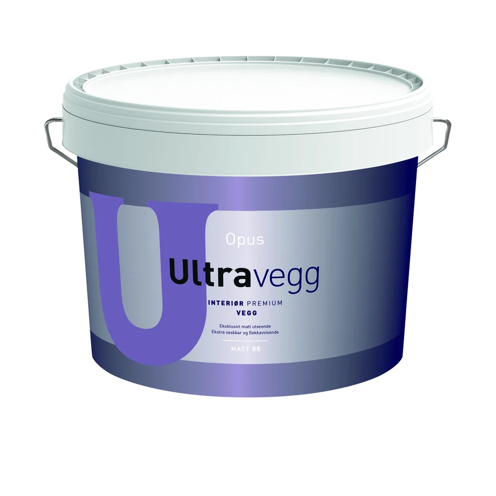OPUS Ultravegg matt veggmaling hvit 9 l til innendørs bruk v:3283007 OPUS Ultravegg matt veggmaling hvit 9 l til innendørs bruk v:3283007