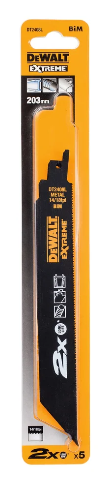 Bajonettsagblad metall 203 mm 14/18 tenner 5 stk v:1729858