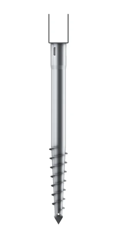 Jordskrue fast 4" bjelkesko 900mm Ø65mm – Stavrex jordnett v:9684797